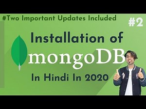 🔴 #2: Complete Installation of MongoDB | Setting Environment Path of MongoDB in Hindi in 2020