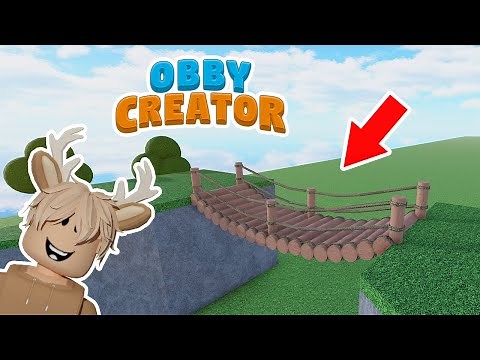 Obby Creator Tutorial 5 / How to build a realistic wooden bridge ? ( Level: Medium )