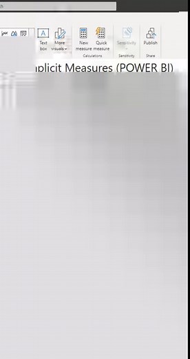 19K views · 107 reactions | Implicit Measures in Microsoft #POWERBI The auto-summarization that Power BI automatically applies on the numeric columns is called an Implicit Measure. An implicit measure is not only in the form of Sum. you can change that in the visual by changing the aggregation. | Excel Basement | Facebook