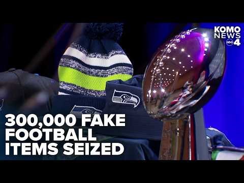 NFL, Customs Agents announce 300,000 items seized in "Operation Team Player"