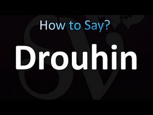 How to Pronounce Drouhin (correctly!)