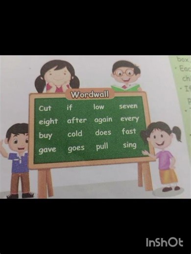 word wall // third standard// second term