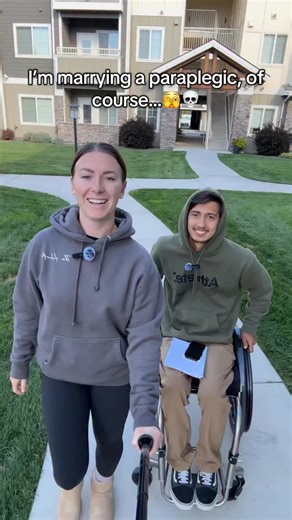 Amber Cogbill on Instagram: "10/10 recommend marrying a paraplegic 😝♥️ #marriage #paraplegic #paralyzed #roast #fypシ゚viral @neven.hart"