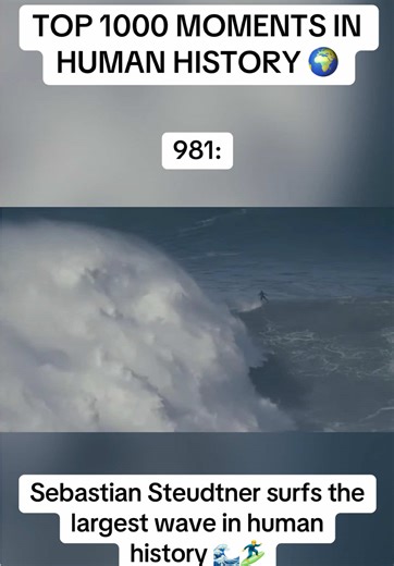 Top 1000 Moments: The Largest Wave Surfed by Sebastian Steudtner
