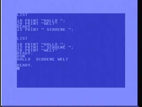 C64 Basic Kurs - Teil 1 - Grundlagen