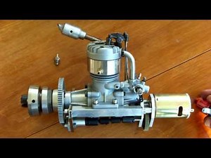 4 stroke model engine OS FS-60 rc marine + onboard starter