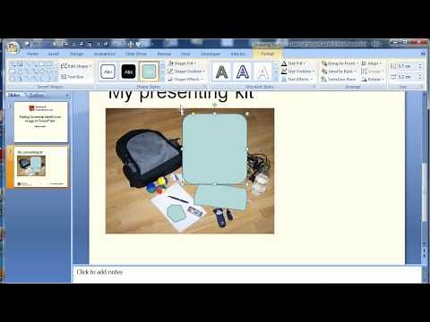 Adding screentip labels to an image in PowerPoint