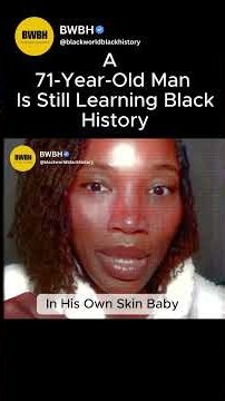 Black History : A 71-Year-Old Man Is Still Learning Black History'' #blackhistory #america #shorts