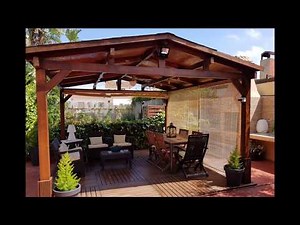BRICOMAN CONSTRUIR UN PERGOLA DOS AGUAS DE 4 X 4 CON PINO LAMINADO