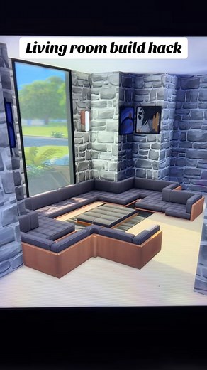 37K views · 193 reactions | Living Room Build Hack!!  - Sims Ideas #sims4tipsandtricks #sims4hacks #sims4tutorial #thesims4tips #foryoupagereels #sims4 | Sims Ideas | Facebook
