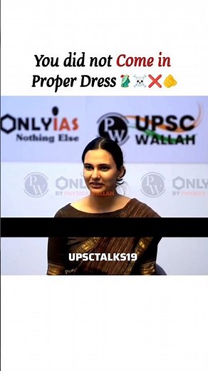 Why did you not come in proper dress 🥻❌|| ias toppers interview