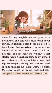 137K views · 4.4K reactions | My Teacher gave us homework - English Storytelling  #englishteacher #learnenglish #storytelling | English StoryStream | Facebook