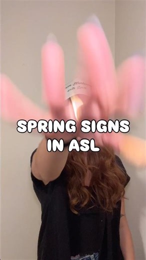 Spring Signs in ASL! #signlanguage #deaf #teacher #americansignlanguage #learnasl