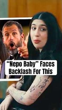 “Nepo Baby” Faces Backlash For This #shorts #sadiesandler #adamsandler