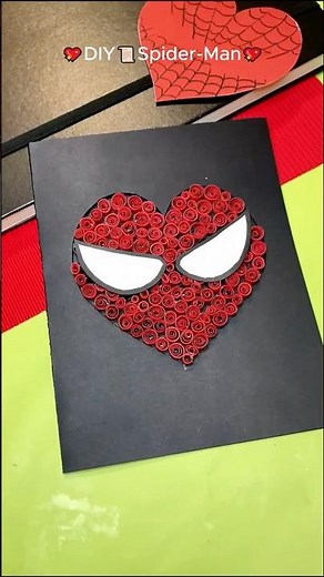 💖DIY📜Spider Man💖Postcard