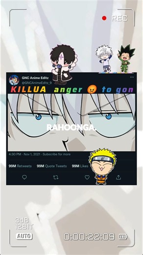 KILLUA anger 😡 to gon / funny moments in hindi Dud [ep-30]