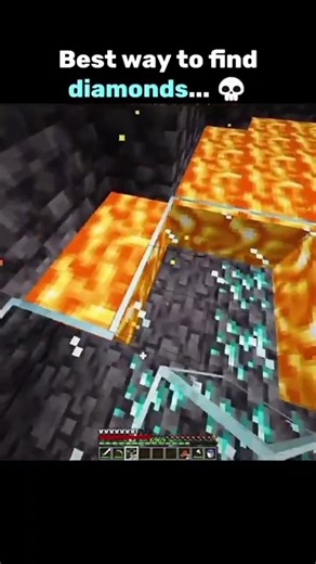 Best Trick : "Best Way To Find Diamonds Under Lava Pool"