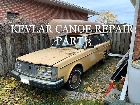 Kevlar Canoe Repair- Epoxy Coating