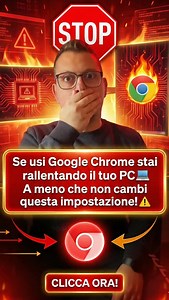 Se usi Google Chrome stai rallentando il tuo PC… a meno che non cambi questa impostazione ⚠️💻 📌 Salva il Reel 👥 Mandalo a quell’amico col PC sempre lento 🚀 Seguime pe’ altre chicche tech #googlechrome #pc #trucchitech #windows #mac produttività tecnologia chrome setup google tech website | Damiano Broccatelli
