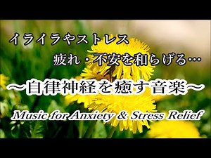 自律神経を癒す ヒーリングミュージック & 波の音 | 心と体をリラックスさせ 疲れやストレス・不安を解消 | リラックス音楽, 落ち着く音楽, 睡眠音楽, 疲労回復音楽, 癒しの音楽