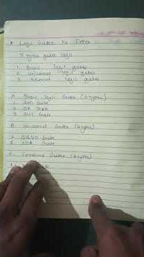 how many types of logic gates basic gates universal gates combination gates