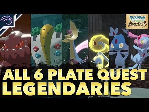 HOW TO GET ALL 6 LEGENDARY POKEMON | PLATE QUEST | in Pokemon Legends Arceus
