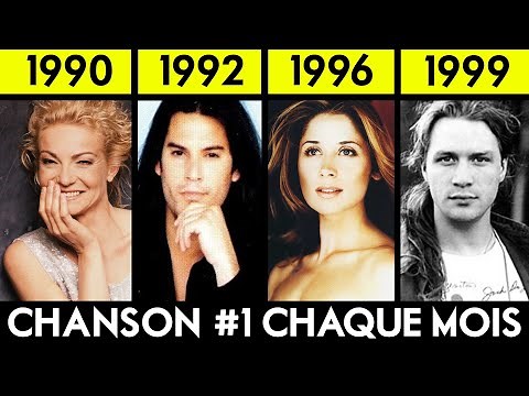 Top Francophone Du Québec 1990s // Chansons et Musique Années 90s: Les No.1 de chaque mois
