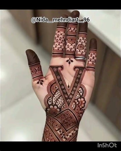 V letter mehndi designs ideas 🪄😍🌸#mehndidesign#mehndi#henna#trending#ytshorts#viral#hennadesign