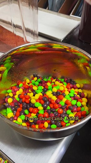 A little freeze dried candy ASMR for this Saturday 😌 we are making freeze dried chamoy fruity crunchies (aka skittles)! Don’t forget to download our app for exclusive deals and products! #TheCandyCloset #Candy #candytok #CandyShop #FreezeDriedCandyShop #FreezeDriedSkittles #FreezeDriedCandy #freezedriedchamoyskittles #chamoy | The Candy Closet