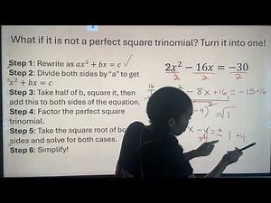 How to Factor by Completing the Square | Step-by-Step Tutorial