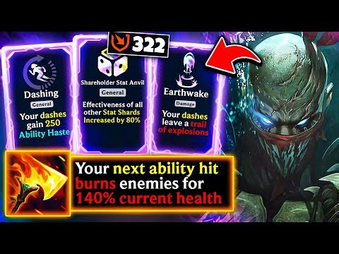 God Roll 322 Lethality Pyke: Hellfire Hatchet deals 140% Current HP in ONE HIT