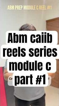 Credit management stages - abm caiib module c #1 #iibf