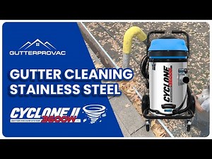 GutterProVac Cyclone II 3600W Stainless Steel Commercial Gutter Vacuum