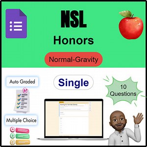 Newton's Second Law Quiz: Normal vs. Gravity | Google Form | S2