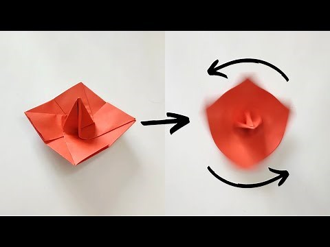 Easy origami spinner | How to make a paper spinner