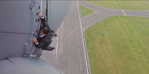 This 'Mission Impossible' behind-the-scenes footage of a 53-year-old Tom Cruise hanging off a plane is terrifying