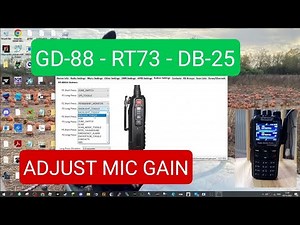 RADIODDITY GD-88/DB-25/RT73 Adjust Mic Gain - mm7dbt Code Plug Editor