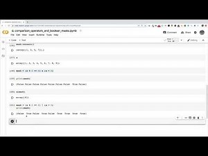 04 21 Comparison Operators And Boolean Masks