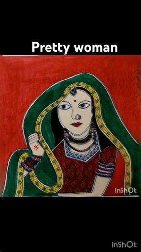 Painting of a pretty lady | lady painting | painting drawing #art #painting #easydrawing #drawing