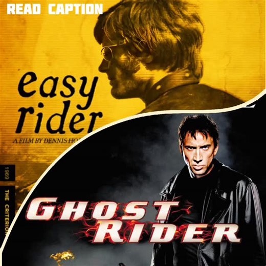 Frame Flicks on Instagram: "🔥Ghost Rider’s Hell Chopper isn’t just a supernatural bike — its design deliberately echoes the iconic Easy Rider chopper, carrying forward the same long-fork, outlaw-biker silhouette that defined an entire era of American counter-culture cinema. 🔥In a poetic twist of film history, Peter Fonda — the emblem of freedom in Easy Rider — returned decades later to Ghost Rider, not as a rebel on the road, but as Mephistopheles himself. From symbol of liberation to the arch