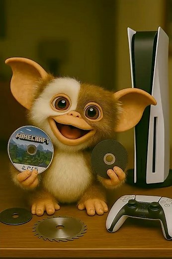 Gremlin Explodes PS5 with the Wrong Disc 😂🔥 | Minecraft Meme Shorts