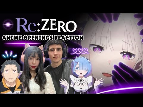 NON ANIME FAN REACTS TO ALL RE: ZERO ANIME OPENINGS (1-5)