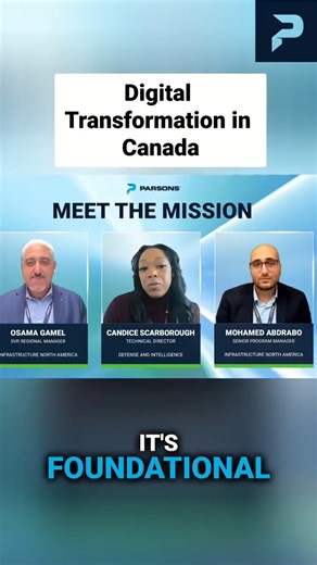 In our latest Meet the Mission episode, host Candace Scarborough sits down with Osama Gamal and Mohammed Abdrabo to explore how we are leading Canada’s digital transformation journey, from ISO 19650 certification to building connected, data‑driven infrastructure networks. 🌐 Hear how our teams are redefining project delivery, unlocking smarter decision‑making, and shaping the future of sustainable, resilient infrastructure across Canada. Watch now on YouTube: https://bit.ly/3NJPuyr Listen in on 