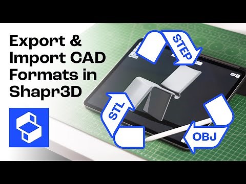 Shapr3D Transferring CAD Models for Other Programs