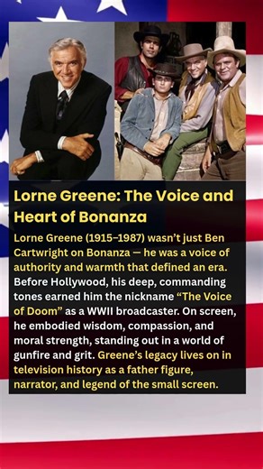 Lorne Greene: The Voice and Heart of Bonanza #shorts