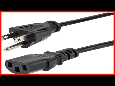 Reliable 10ft Computer Power Cord for Home and Office Use