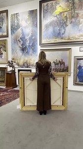 2K views · 110 reactions | Revealing “Days End” by the world renowned western artist Robert Hagan! https://swgallery.com/list-of-artists/western/robert-hagan | Southwest Gallery | Facebook