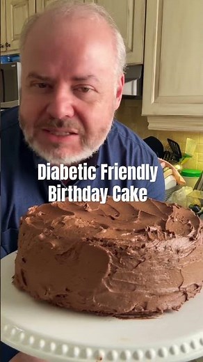Diabetics need a birthday cake too. Diabetic birthday cake. #lowcarb #sugarfree