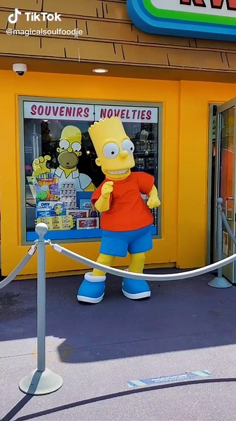 Bart Simpson Visits Universal Studios - The Simpsons Theme Park Fun
