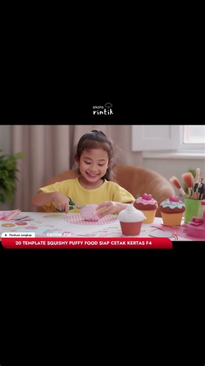 5ribu saja! DIY Paper Squishy – Puffy Food Vol 2 PDF Printable